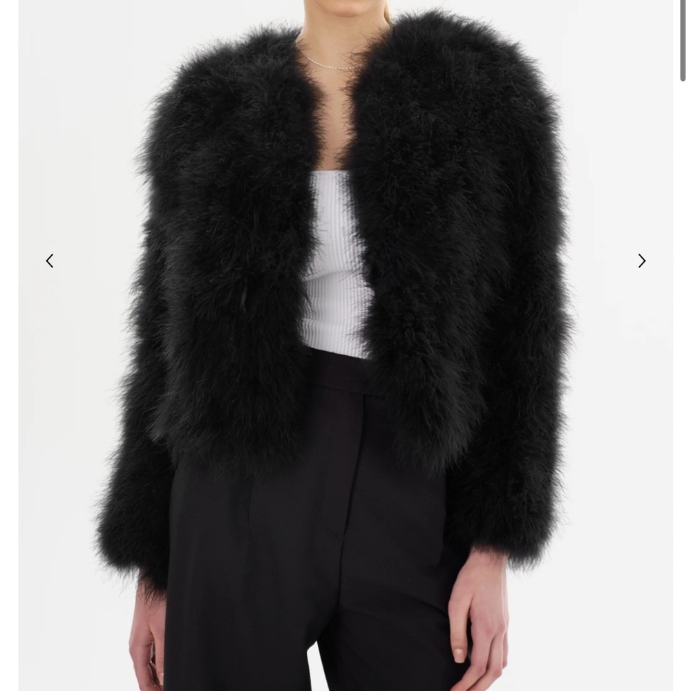 Lamarque Deora feather jacket black